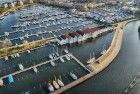 Empty Huizen marina from my drone